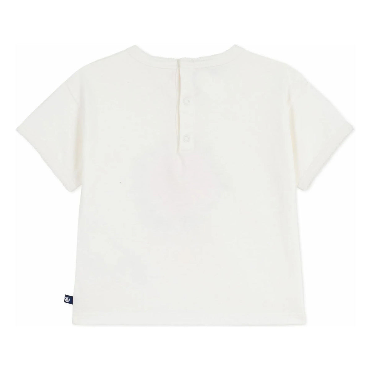 Petit Bateau - Fleur Coton Bio टी-शर्ट | सफेद