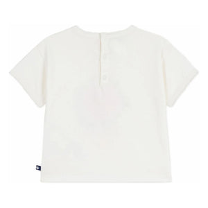 Petit Bateau - Fleur Coton Bio टी-शर्ट | सफेद