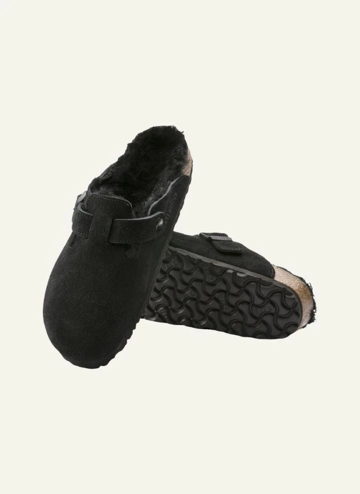 BIRKENSTOCK - Boston Shearling Clogs - Yetişkin Koleksiyonu | Siyah