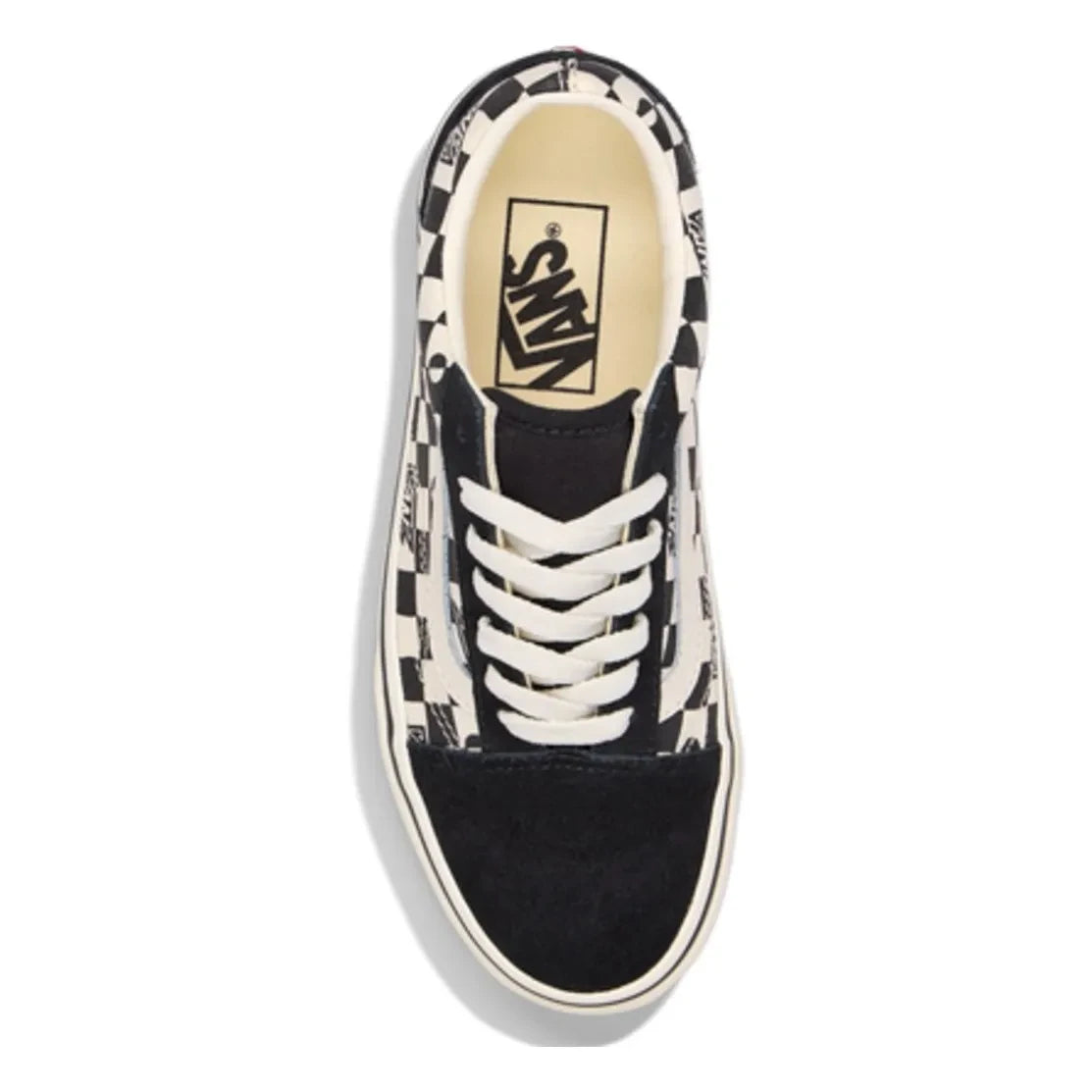 Vans - लेस-अप स्नीकर्स ओल्ड स्कूल जियो चेक | काला
