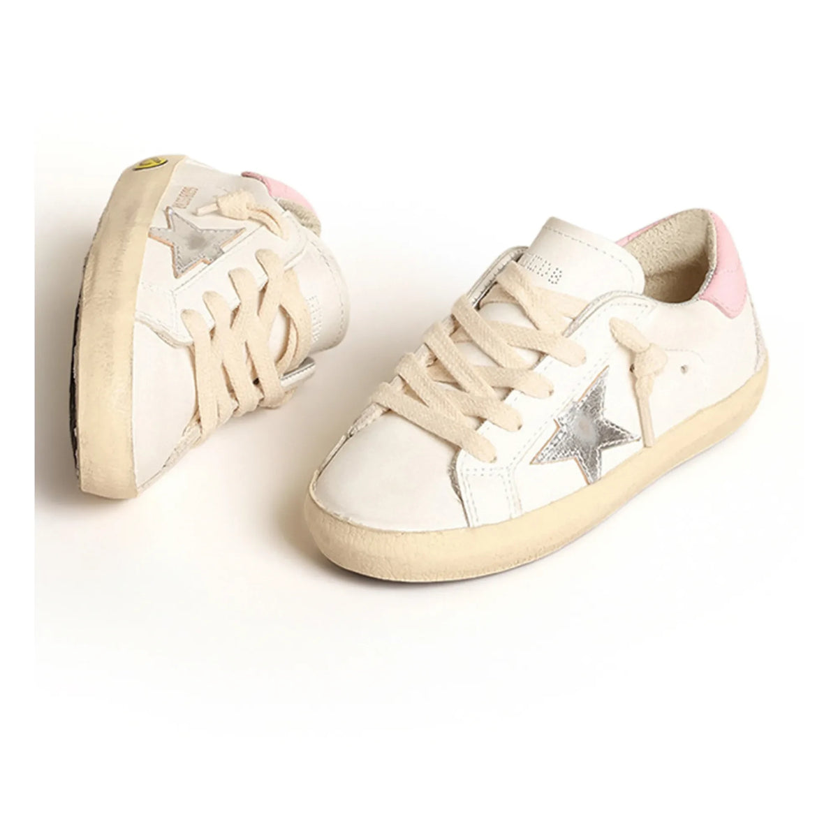 Golden Goose - Super-Star लेस-अप स्नीकर्स | गुलाबी