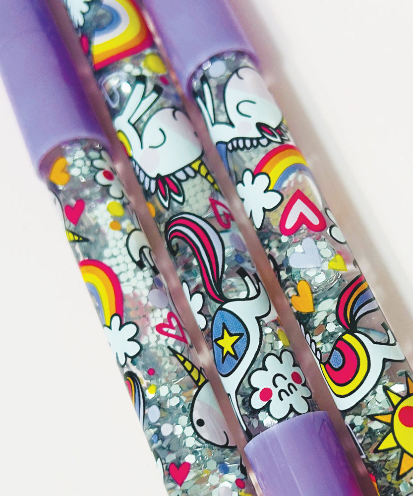 Rachel Ellen - चमकदार पेंसिल बैंगनी यूनिकॉर्न