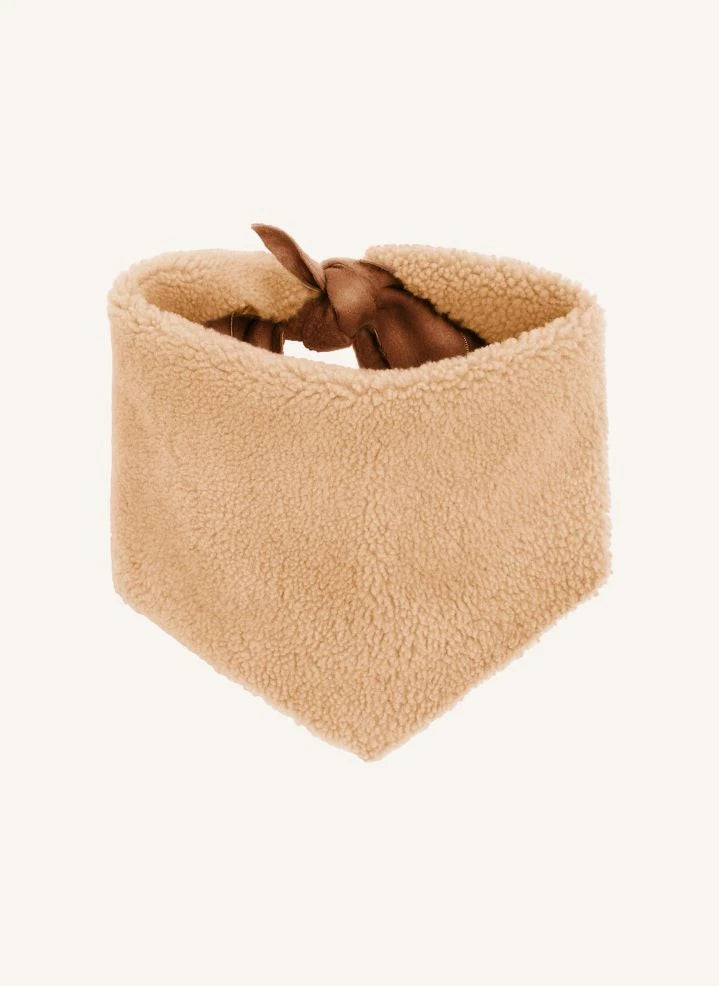 ILDA'S sheep - Çift Taraflı Merinos Yünü Bandana | Bej