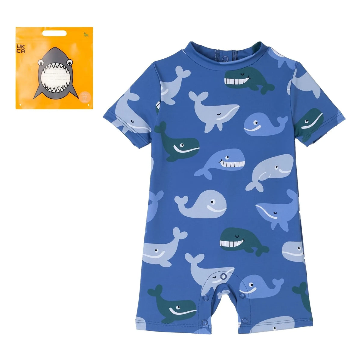 Stella McCartney Kids - व्हेल स्विमसूट | नीला