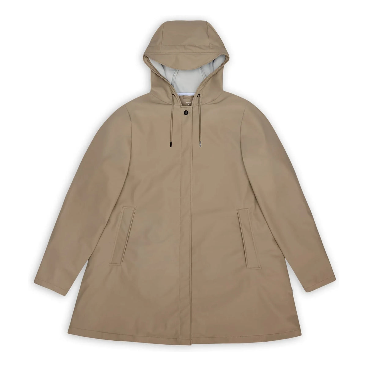Rains - A-Line W3 जैकेट | गहरा बेज