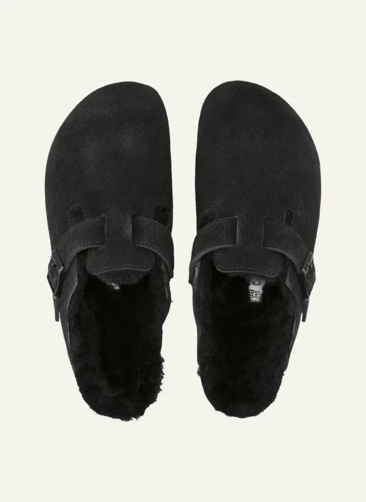 BIRKENSTOCK - Boston Shearling Clogs - Yetişkin Koleksiyonu | Siyah