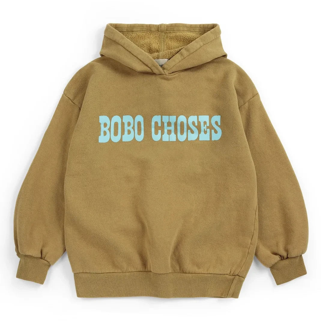 Bobo Choses - Bobo Choses ऑर्गेनिक कॉटन हुडेड स्वेटशर्ट