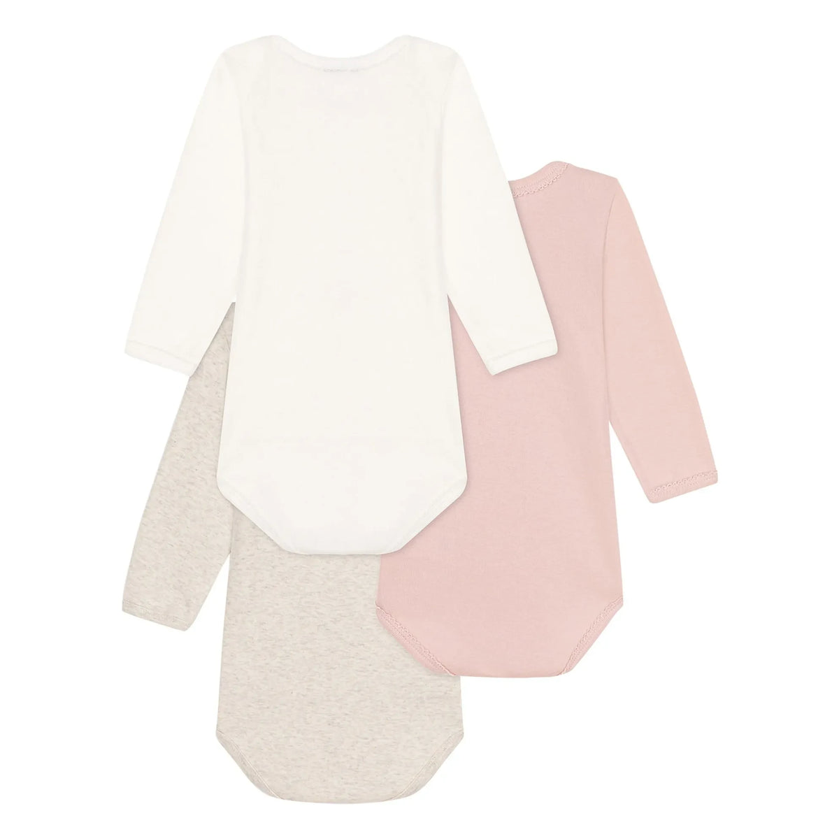 Petit Bateau - 3’lü Body Seti | Pembe