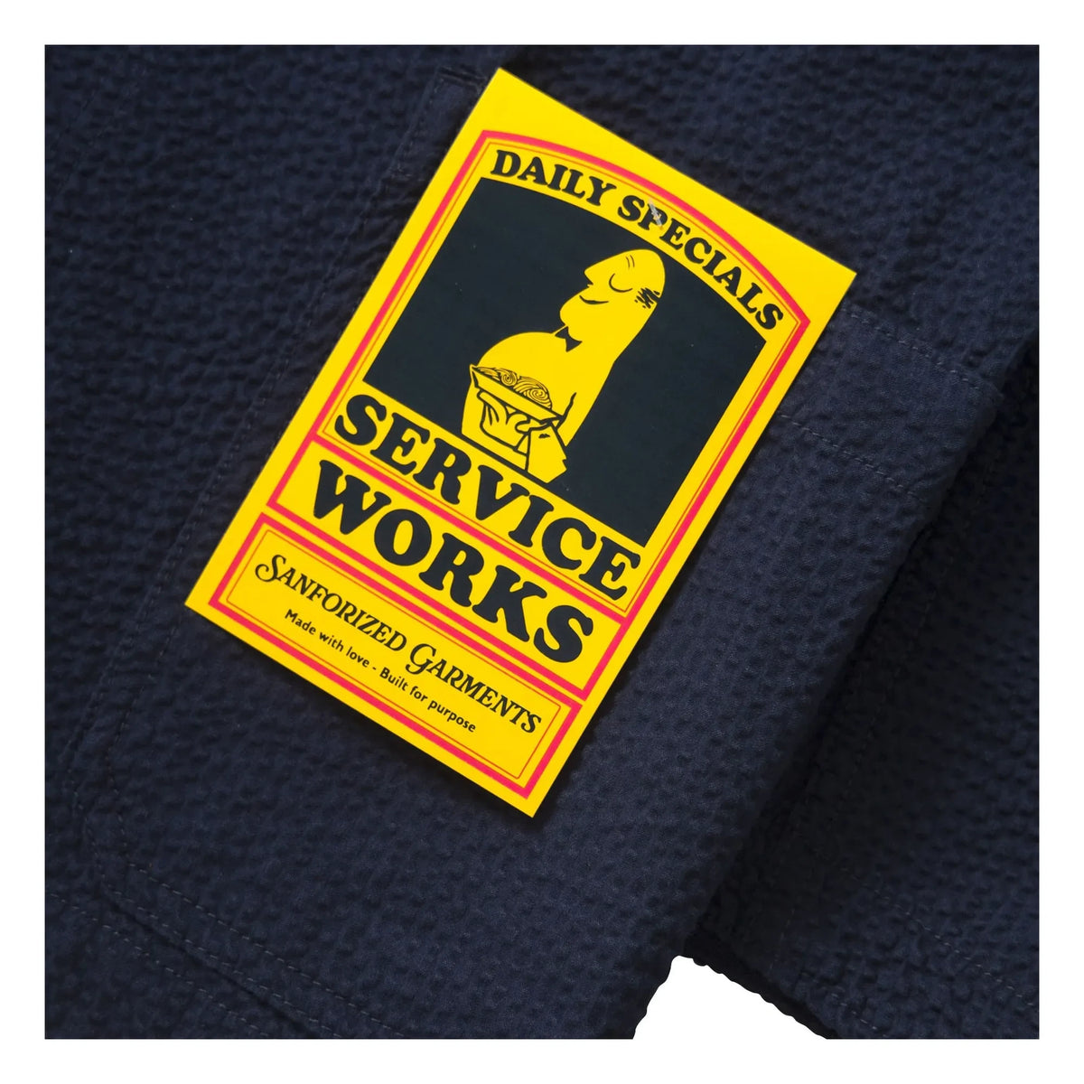 Service Works - सीर्सकर सर्वर जैकेट | गहरा नीला