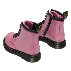 Dr Martens - 1460 J पेटेंट लेस-अप बूट | गुलाबी