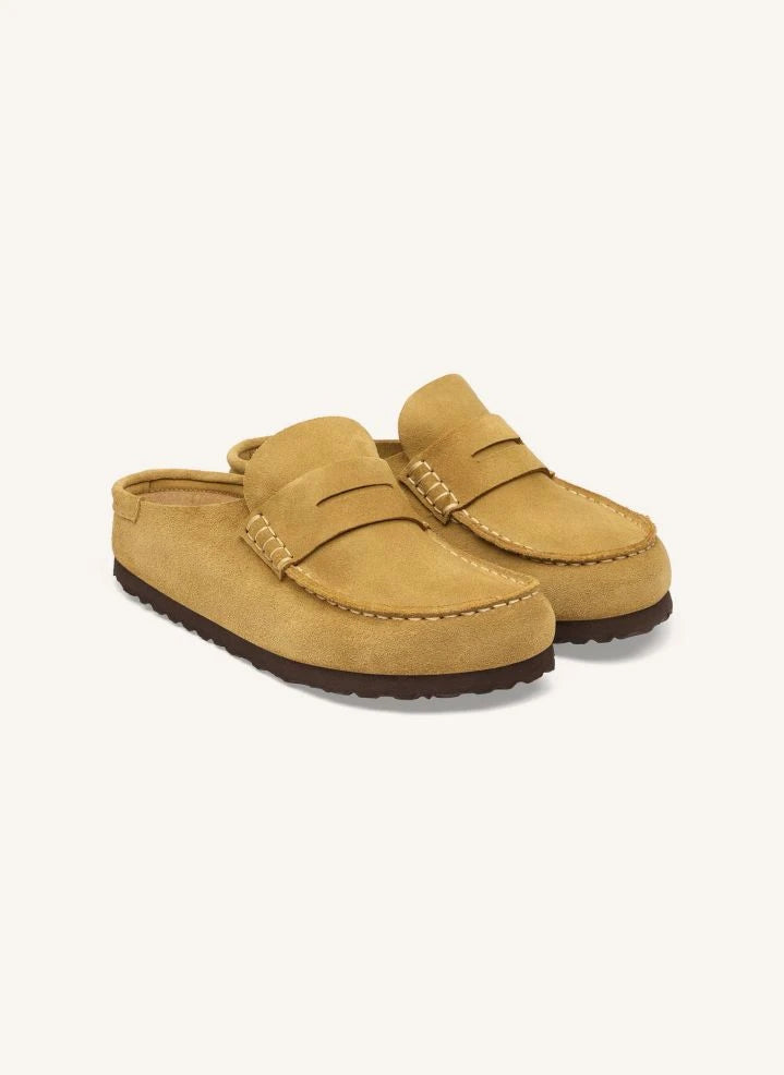 BIRKENSTOCK - Naples Süet Terlikler | Sarı