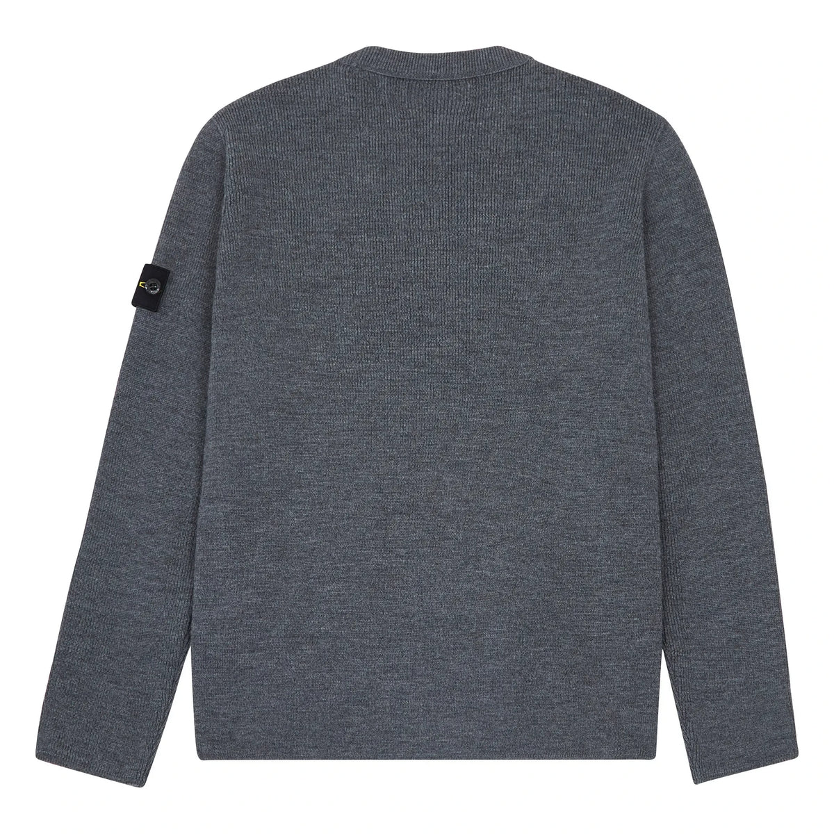 Stone Island - ग्रे प्लेन स्वेटशर्ट