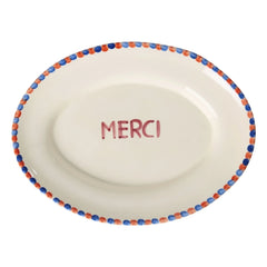 Rice - Merci सिरेमिक प्लेट | Ecru