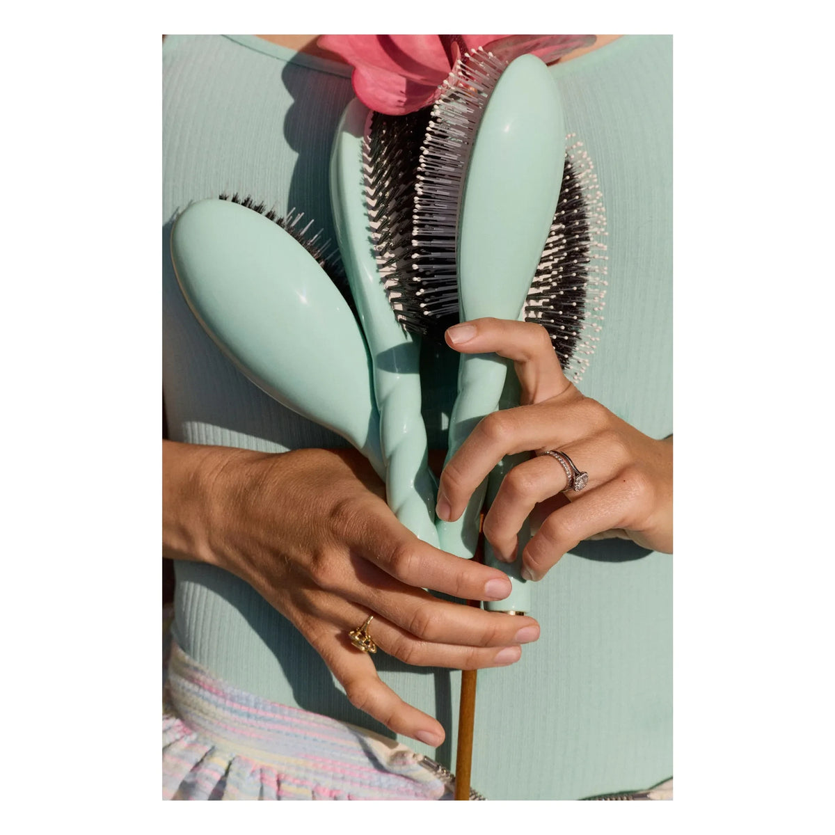 La Bonne Brosse - L'Indispensable N°02 हेयर ब्रश - देखभाल और उलझनें सुलझाना | लैगून ब्लू