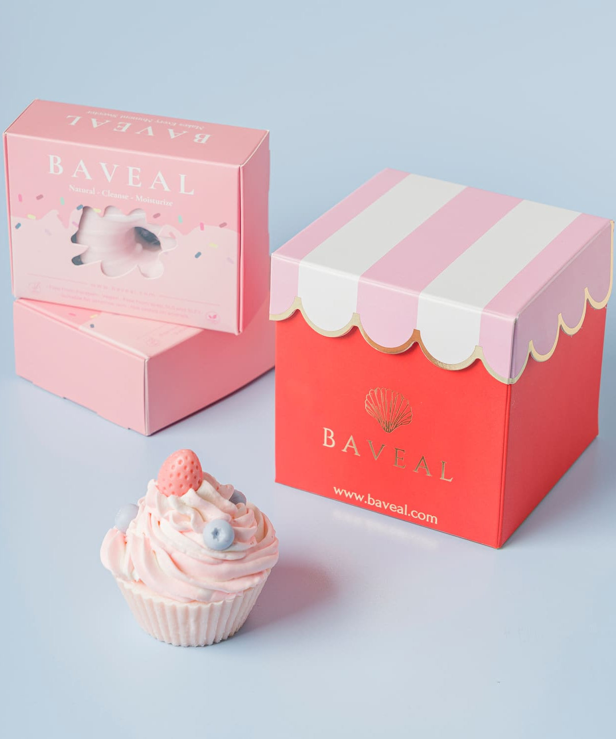 Baveal – Cake Art Kap Kek Tasarımlı Nemlendiricili El ve Vucüt Sabunu - Dinossi