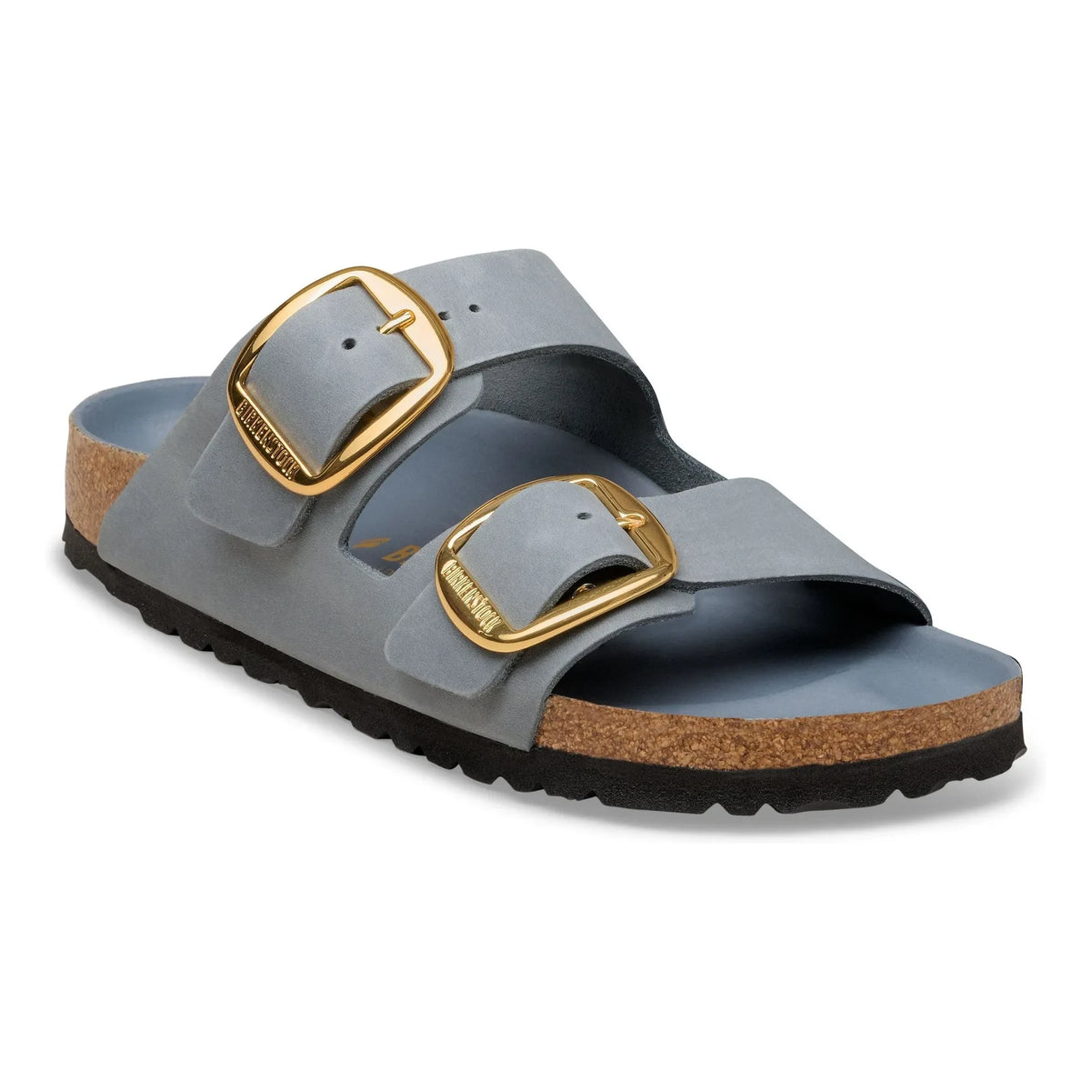 BIRKENSTOCK - एरिज़ोना बिग बकल ऑयल्ड लेदर सैंडल | ग्रे