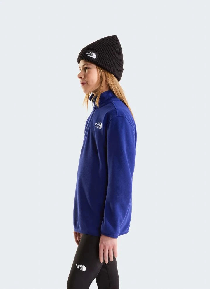 The North Face - Glacier Trucker Tarzı Kapüşonlu Polar | Kraliyet mavisi