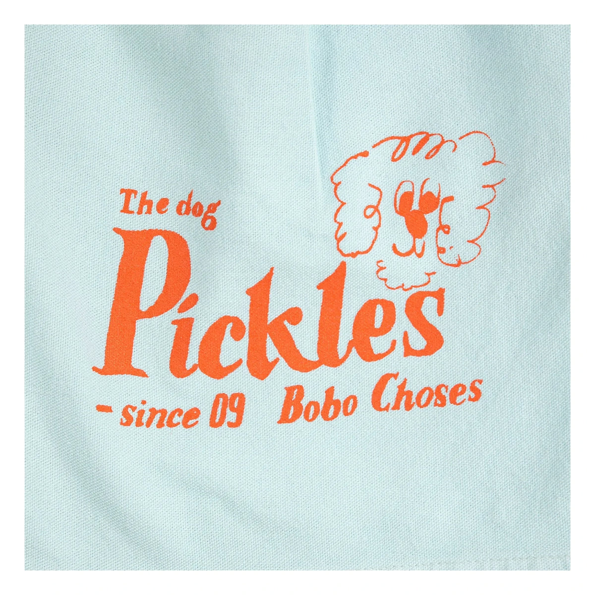 Bobo Choses - The Dog Pickles ऑर्गेनिक कॉटन शॉर्ट्स | हल्का नीला