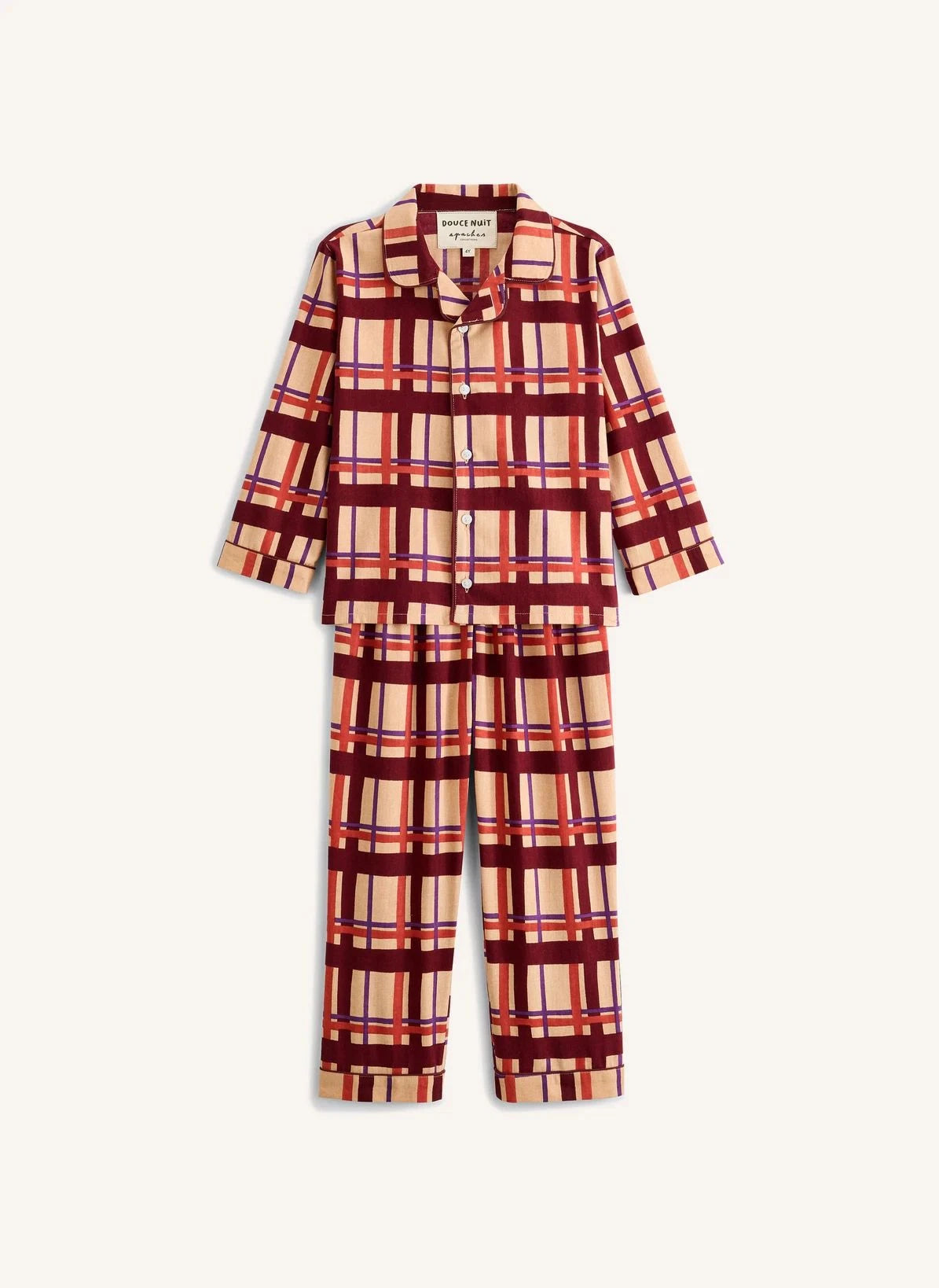 Apaches - Pavan Tartan Pijama | Pembe