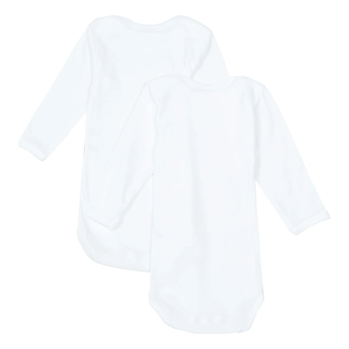 Petit Bateau - 2'li Organik Pamuklu Bebek Body | Beyaz