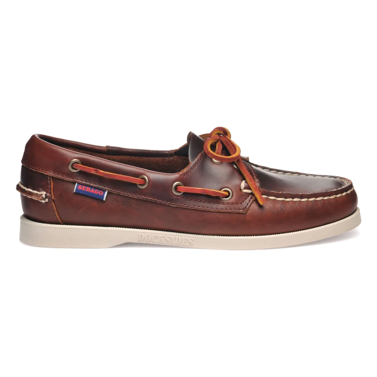 Sebago - Docksides Portland वैक्स्ड लोफ़र्स | भूरा