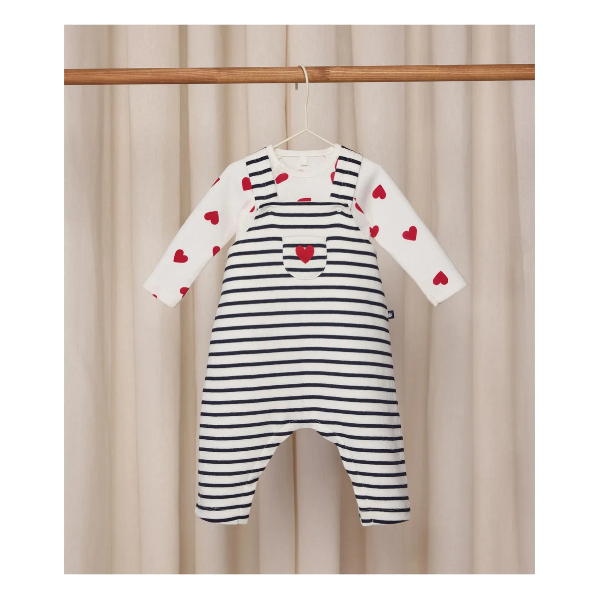 Petit Bateau - बॉडी और जंपसूट सेट | सफेद