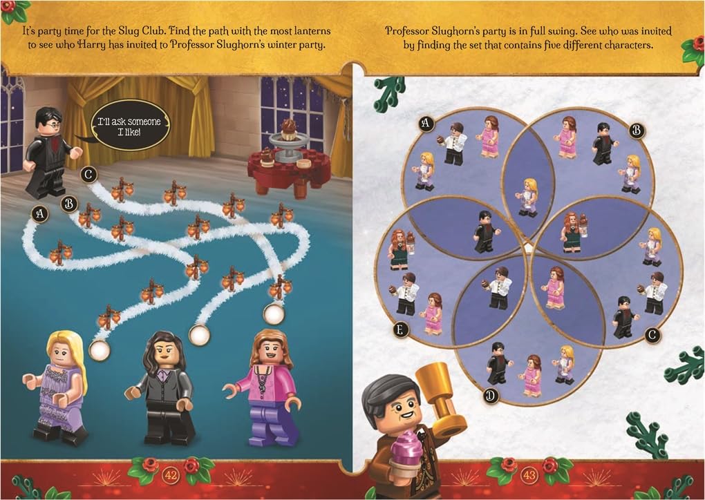 बस्टर बुक्स - लेगो हैरी पॉटर जादुई क्रिसमस आकृति खिलौना के साथ अंग्रेज़ी गतिविधि और कहानी पुस्तक