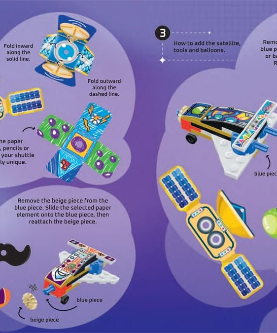 बस्टर बुक्स - लेगो निर्माण करें और चिपकाएं आकृति खिलौना के साथ अंग्रेज़ी गतिविधि और कहानी पुस्तक