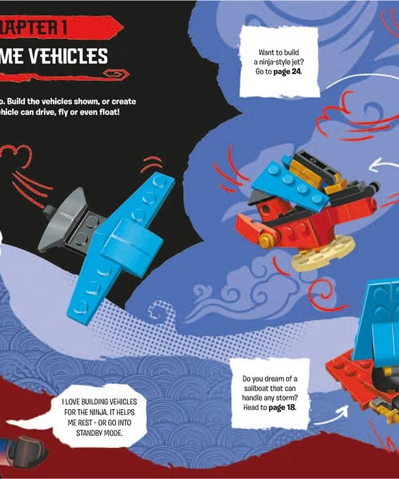 बस्टर बुक्स - लेगो निंजागो आकृति खिलौना के साथ अंग्रेज़ी गतिविधि और कहानी पुस्तक