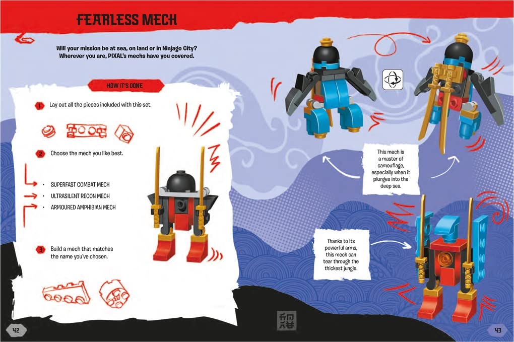 बस्टर बुक्स - लेगो निंजागो आकृति खिलौना के साथ अंग्रेज़ी गतिविधि और कहानी पुस्तक