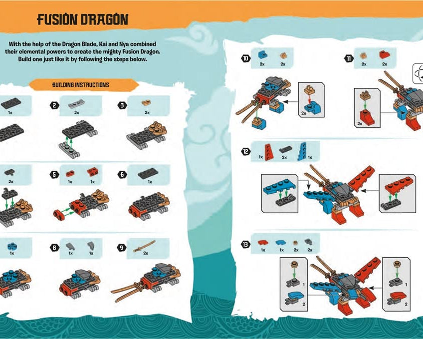 बस्टर बुक्स - लेगो निंजागो आकृति खिलौना के साथ अंग्रेज़ी गतिविधि और कहानी पुस्तक