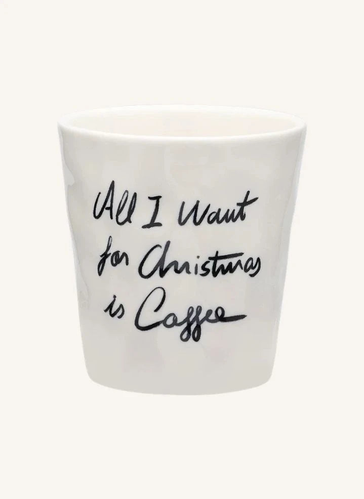 Anna + Nina - "All I Want Is Coffee" Kahve Kupası | Beyaz