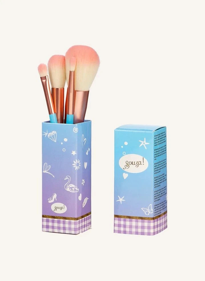 Souza - Çocuk Makyaj Fırçaları - 4'lü Set