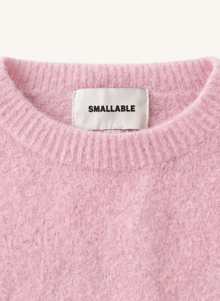 Smallable Woman - Bertille Alpaka Yün Kazak | Soluk Pembe