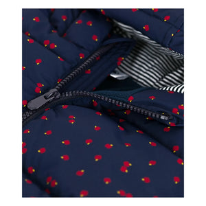 Petit Bateau - Apple पफर जैकेट | नेवी ब्लू