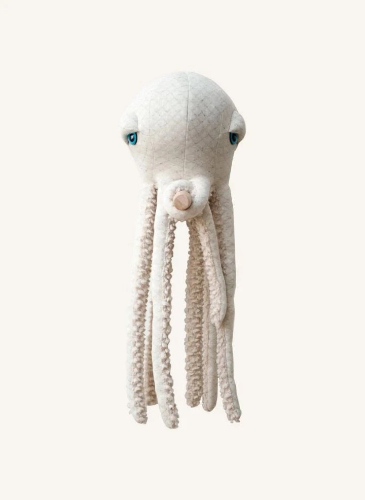Bigstuffed - Albino Dev Ahtapot Peluş Oyuncak 60 cm | Beyaz
