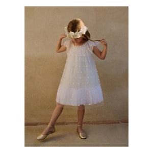 Bonpoint - लिसाबेथ ट्यूल ड्रेस | सफ़ेद