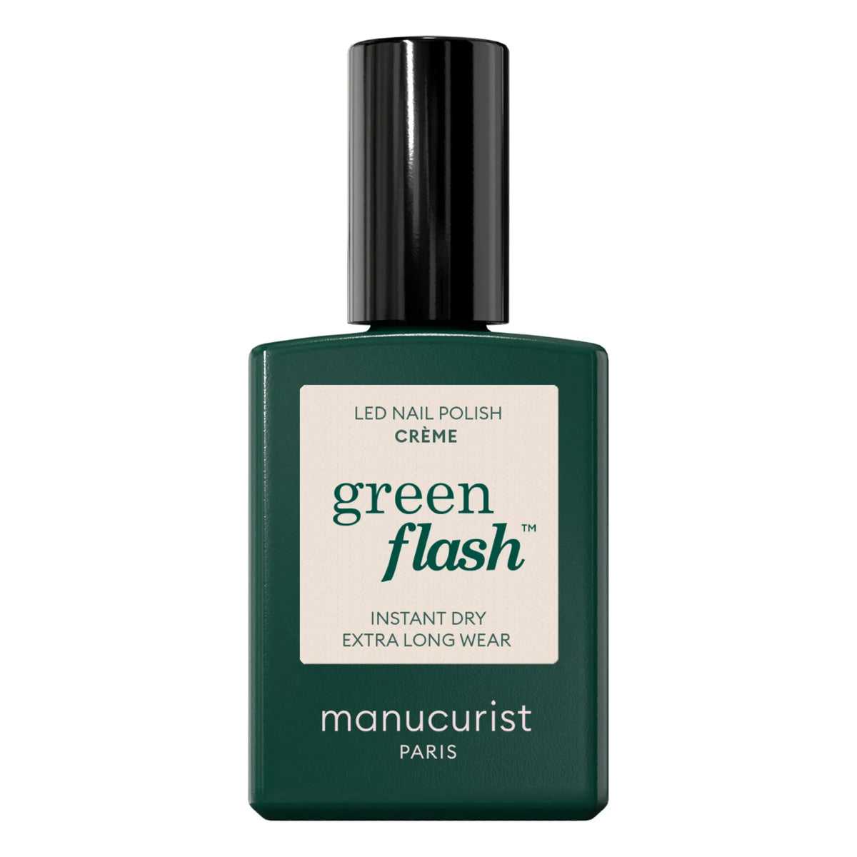 Manucurist - Green Flash सेमी-परमानेंट नेल पॉलिश - 15 मिली | क्रीम