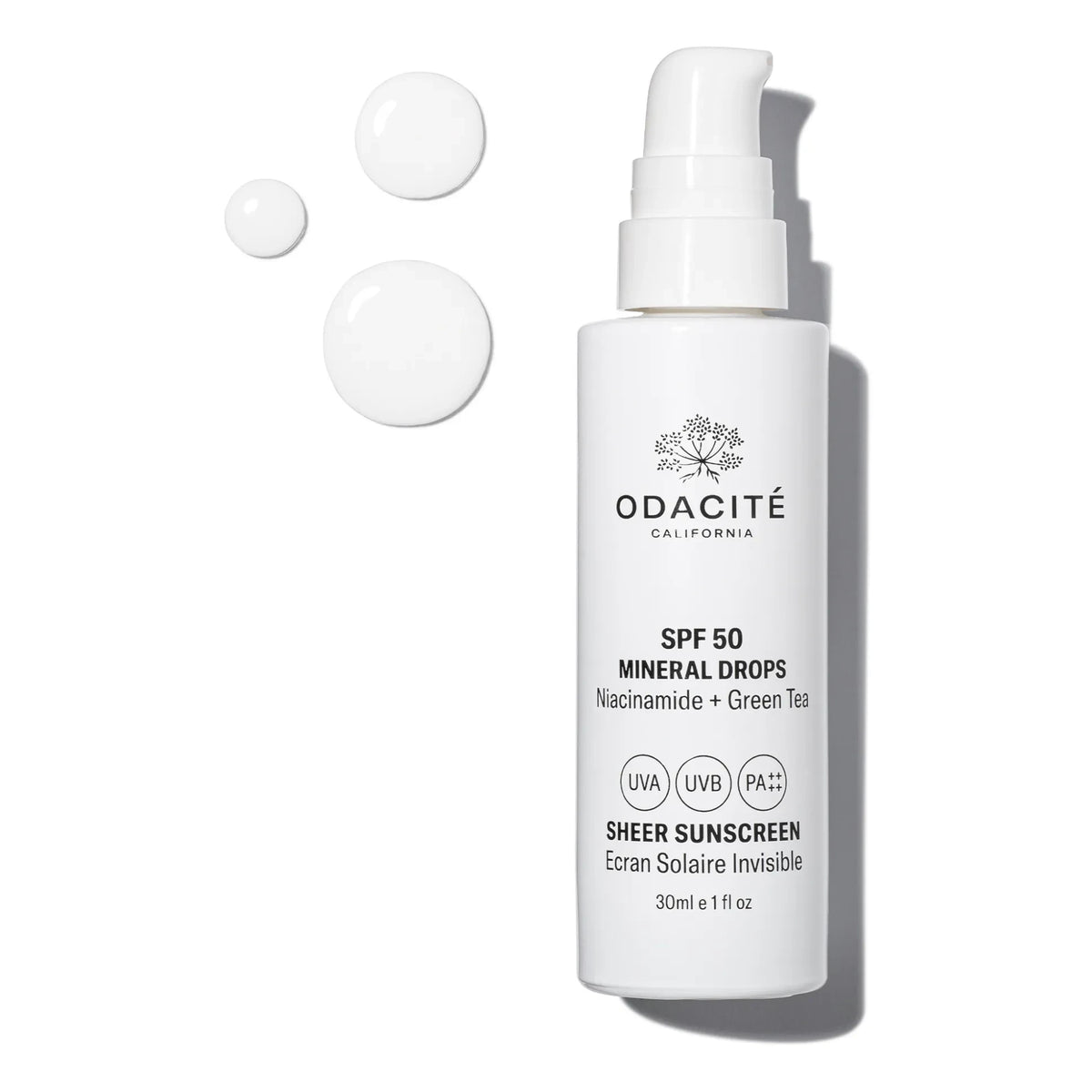 Odacité - मिनरल ड्रॉप्स पारदर्शी सनस्क्रीन SPF50 - 30 मिली