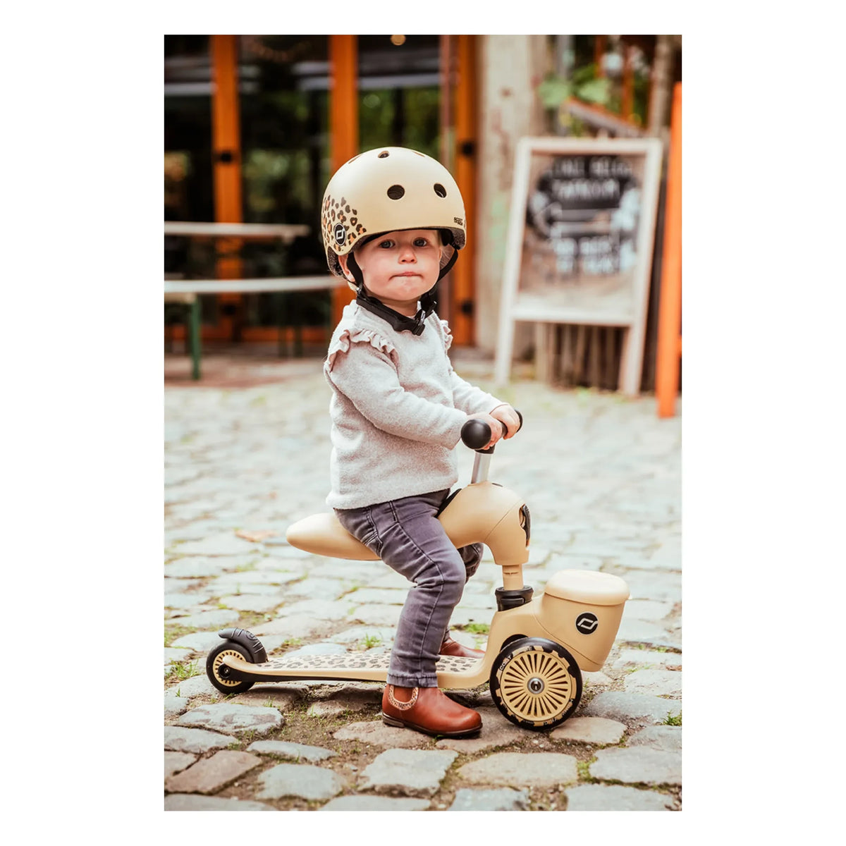 Scoot & Ride - लेपर्ड 2-इन-1 स्कूटर