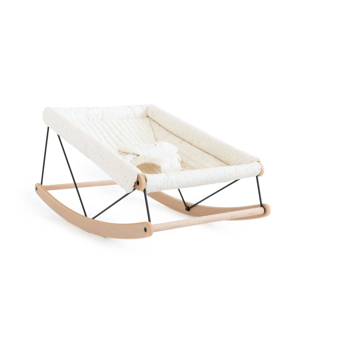 Nobodinoz - Growing Green बेबी बाउंसर | क्रीम