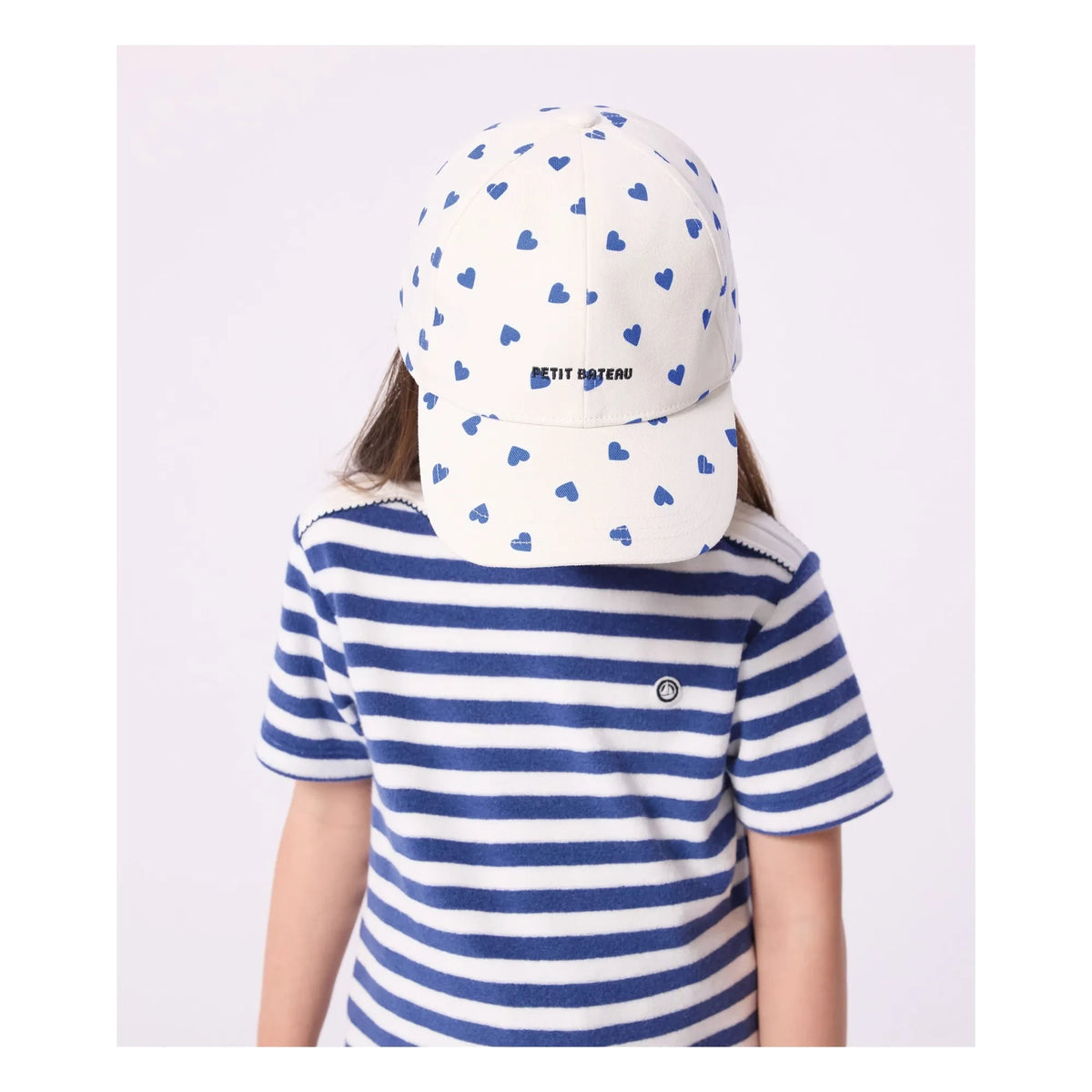 Petit Bateau - टवील हार्ट हैट | सफेद