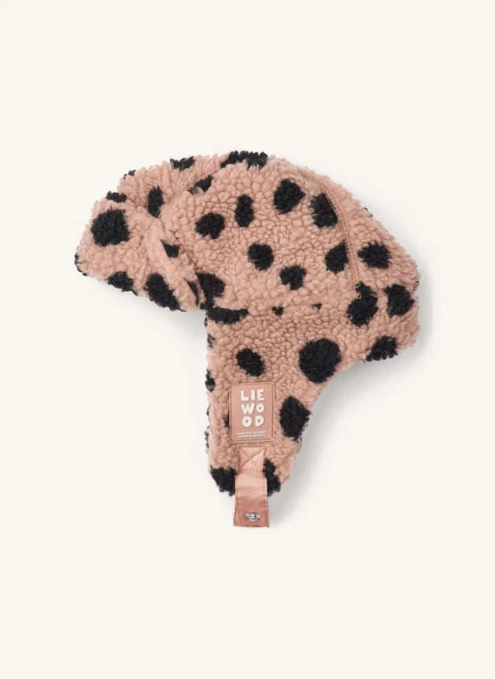 Liewood - Chapka Sherpa Bravo Leopard Geri Dönüştürülmüş Lifler | Soluk Pembe