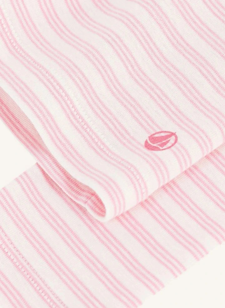Petit Bateau - धारीदार टर्टलनेक | गुलाबी