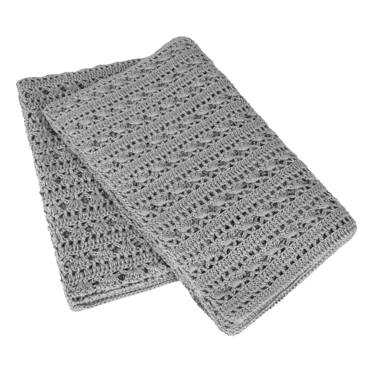 Numero 74 - Tara Crochet Battaniye | Gümüş Gri S019