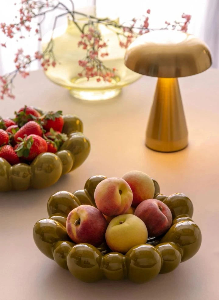 Present Time - Catania Seramik Kupa | Zeytin yeşili