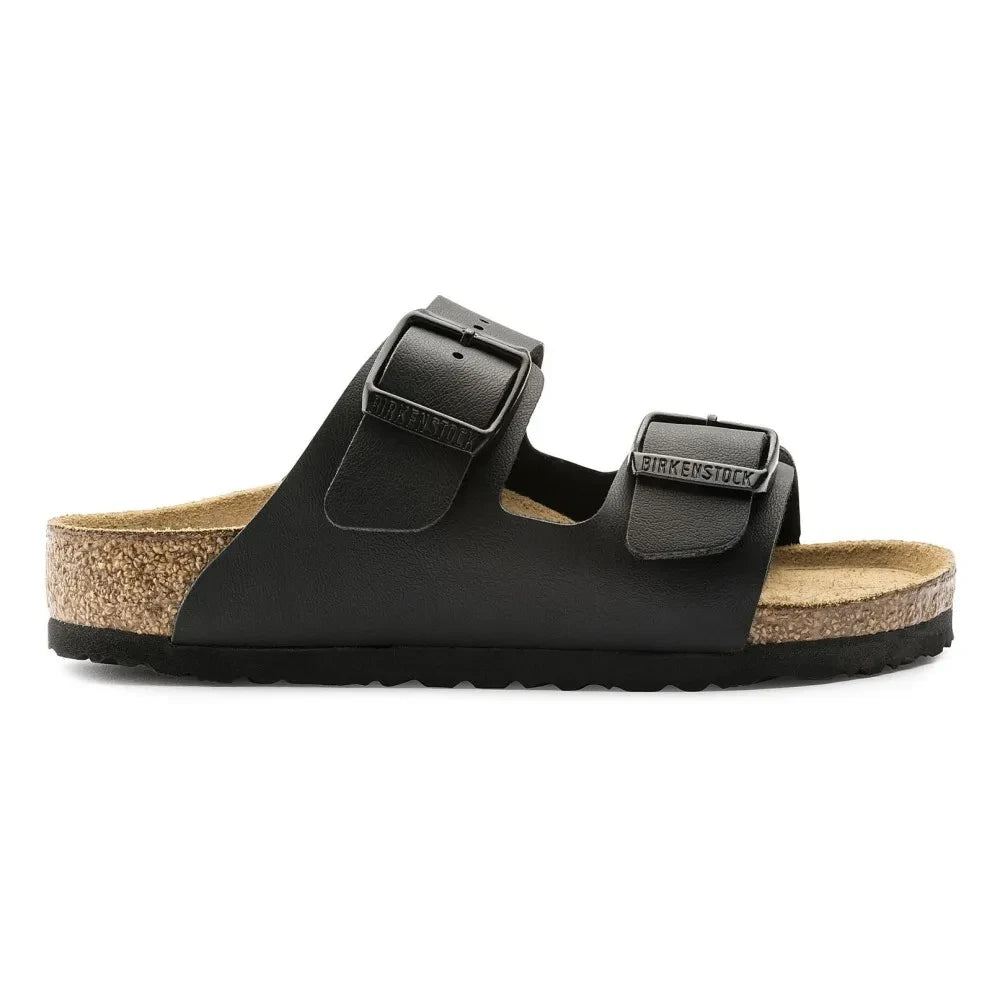 BIRKENSTOCK - एरिज़ोना नबक सैंडल | काला