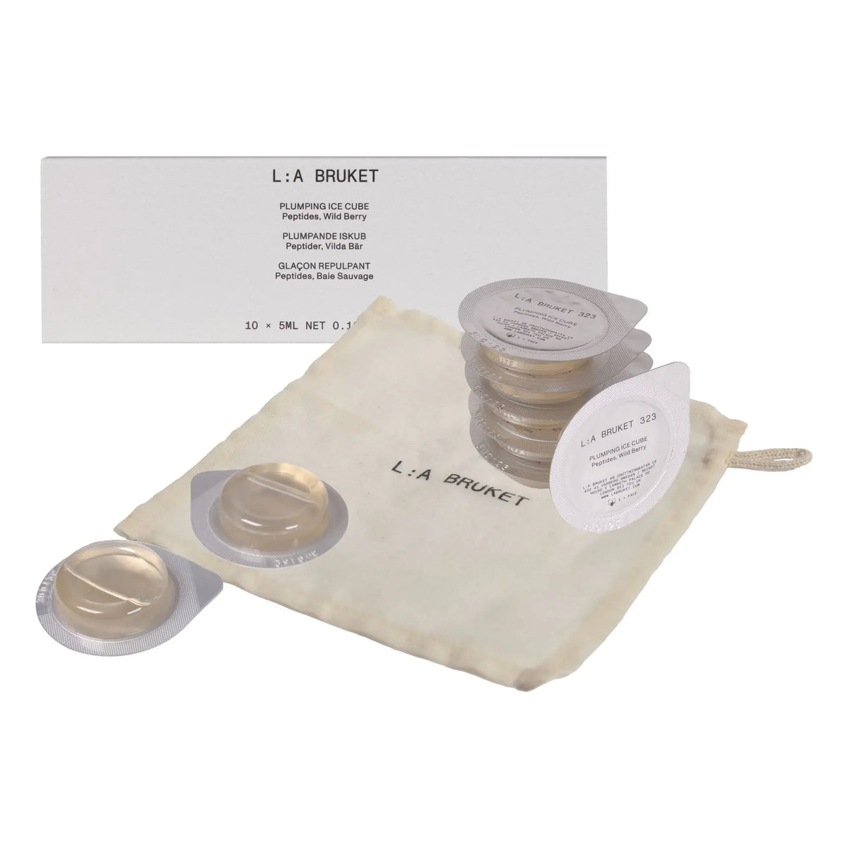 L:A BRUKET - Plumping Ice Cubes 323 - 10 कैप्सूल