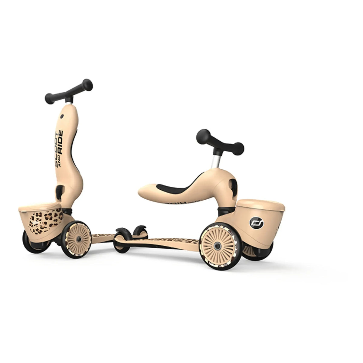 Scoot & Ride - लेपर्ड 2-इन-1 स्कूटर