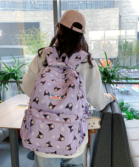 Sanrio - Kuromi Okul Sırt Çantası-Dinossi